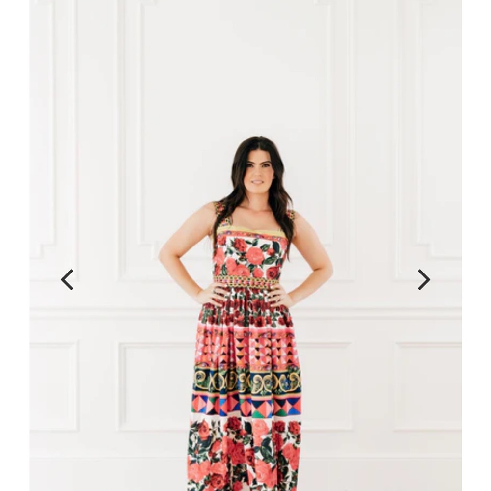 Colorful Floral Maxi Dress